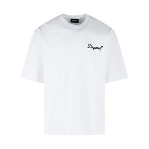 Dsquared2 White Cotton T-Shirt Men